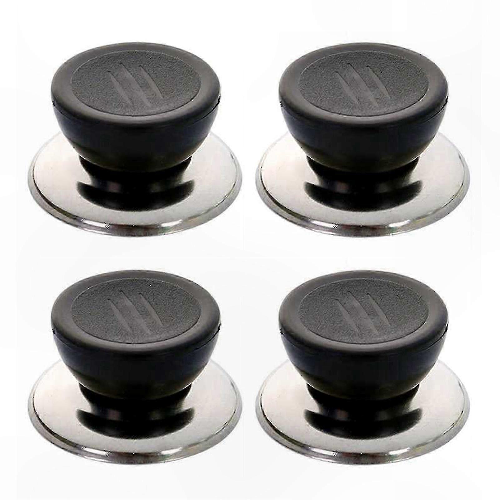 4-Pack Universal Pot Lid Knobs, Heat-Resistant & Dishwasher Safe Kitchen Cookware Replacement Handles
