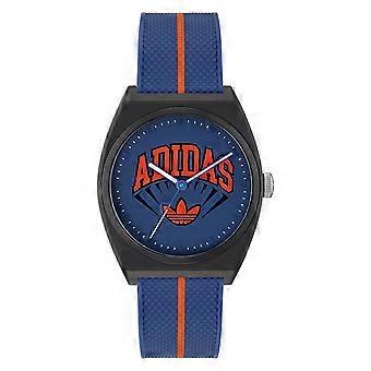 Adidas Unisex Watch PROJECT TWO Plastic Black Blue AOST25037