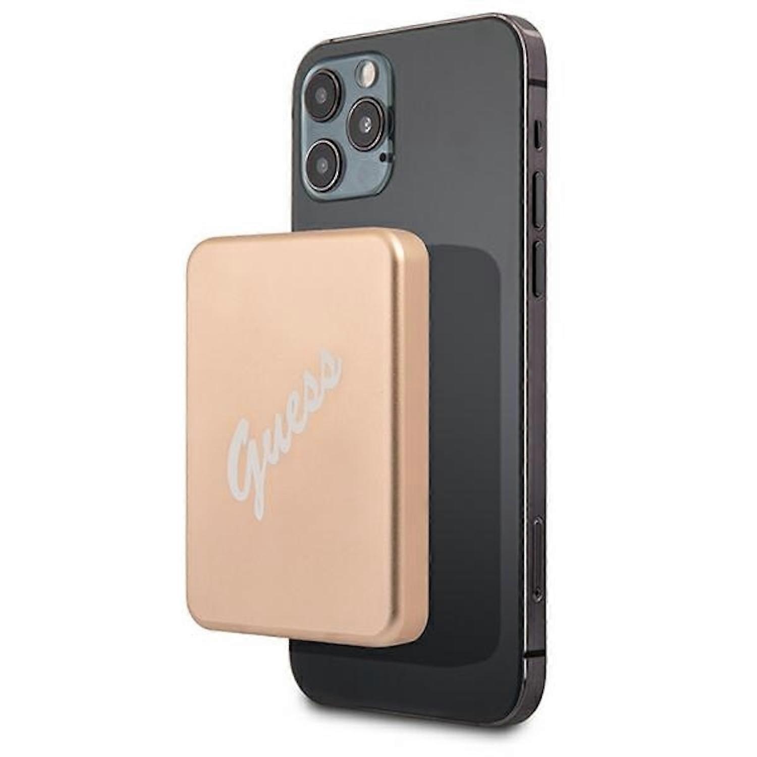 GUESS MagSafe Wireless Charging Power Bank 3000 mAh Gold