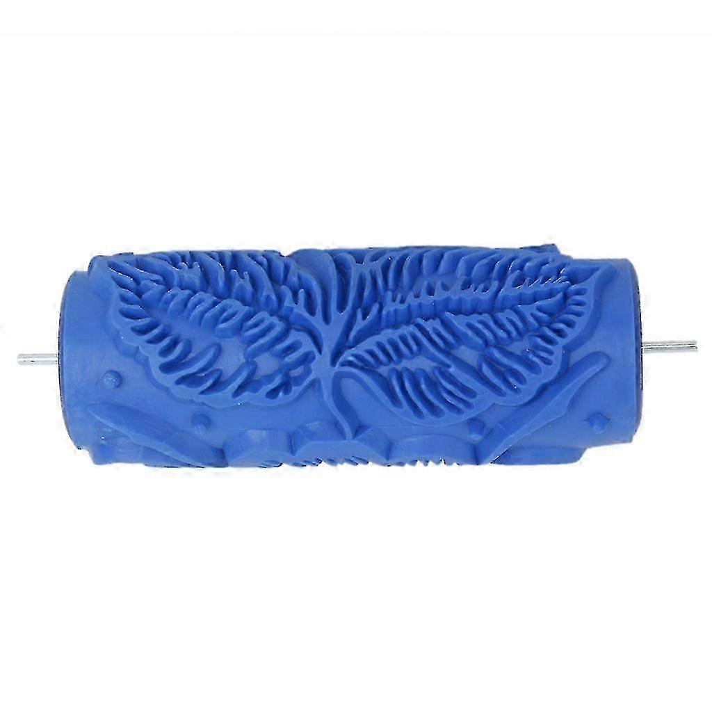 15cm blue floral pattern roller