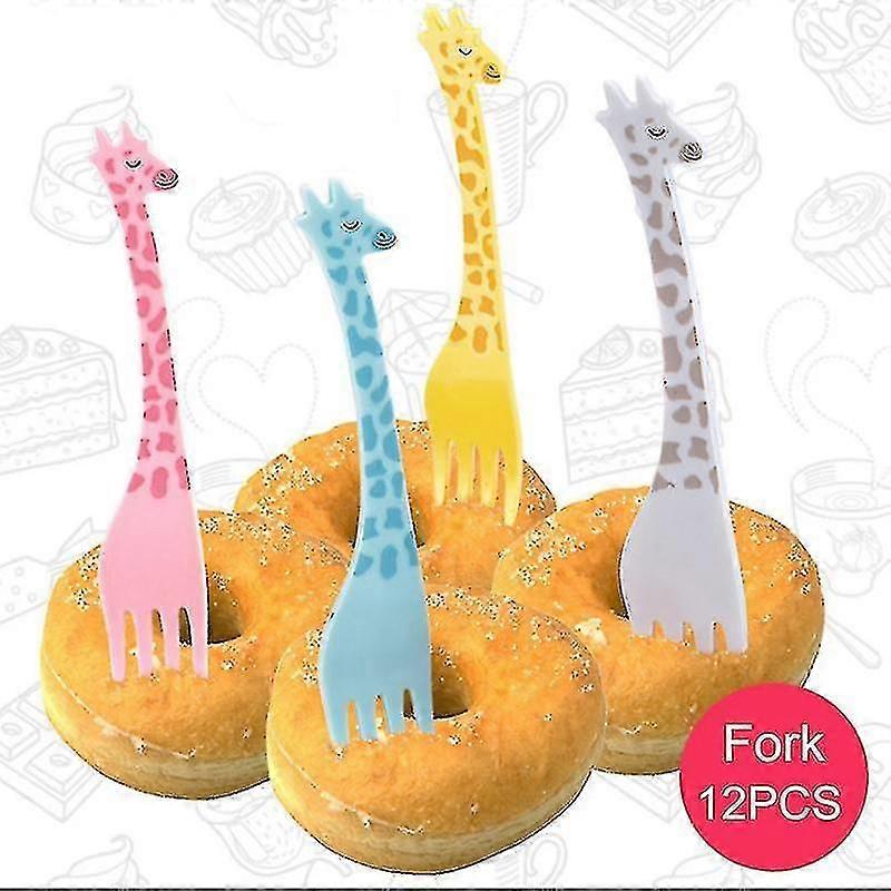 12pcs Fruit Pick Kids Fork