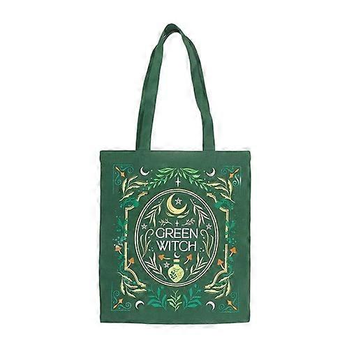 Something Different Green Witch Tote Bag