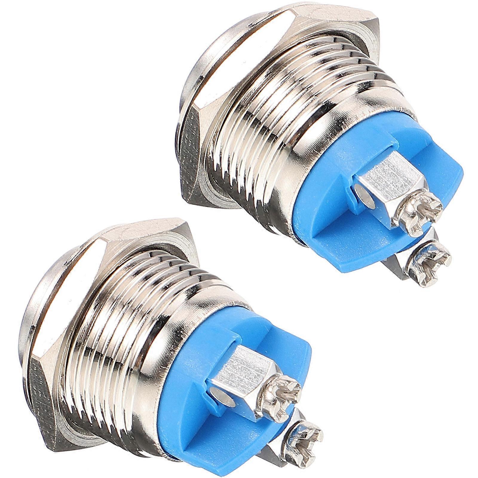 2pcs Doorbell Button Self-resetting Ringer Chime Door Bell Button Only Supply