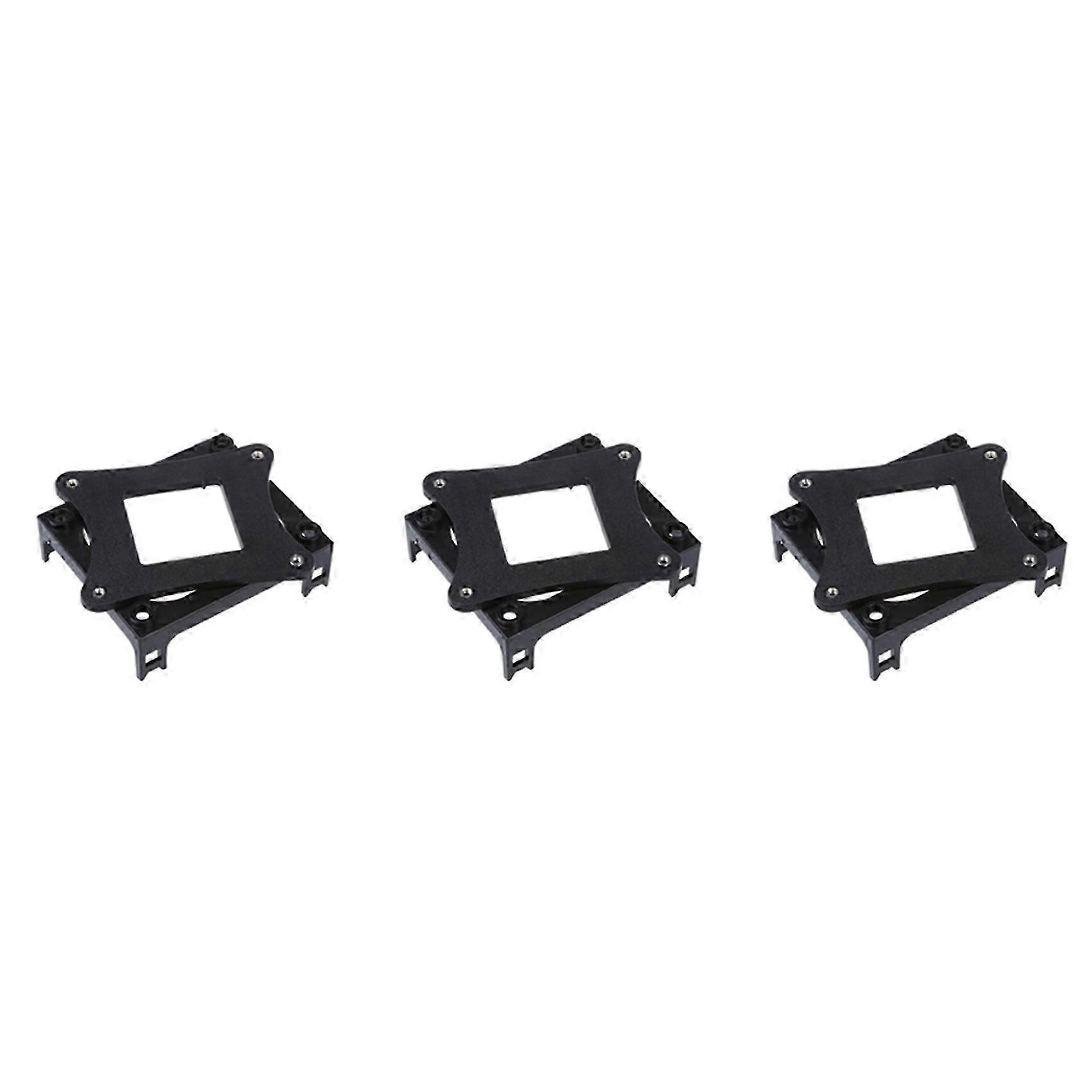 3X Black Plastic CPU Fan Mounting Bracket Base compatible with Socket 478