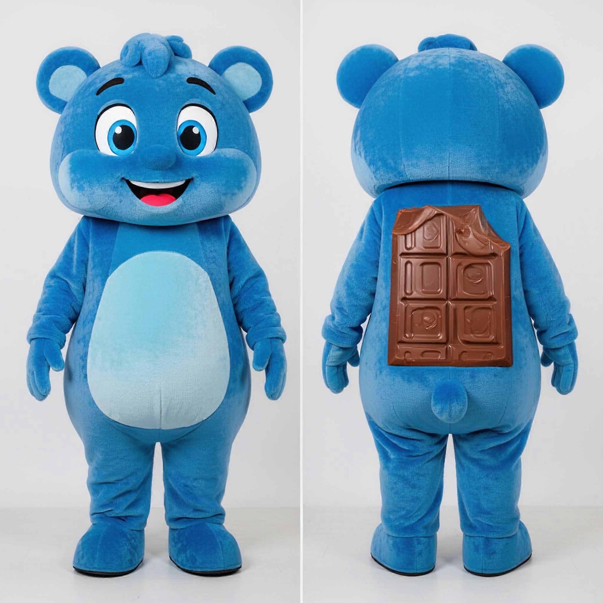 MASTICOT Chocolate Blue Cuddly Chocolates Mascot
