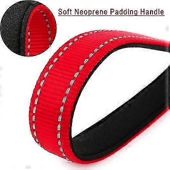 10-Inch Reflective Nylon Dog Leash with Padded Handle, Lightweight, , Designed compatible with Small to Medium Dogs