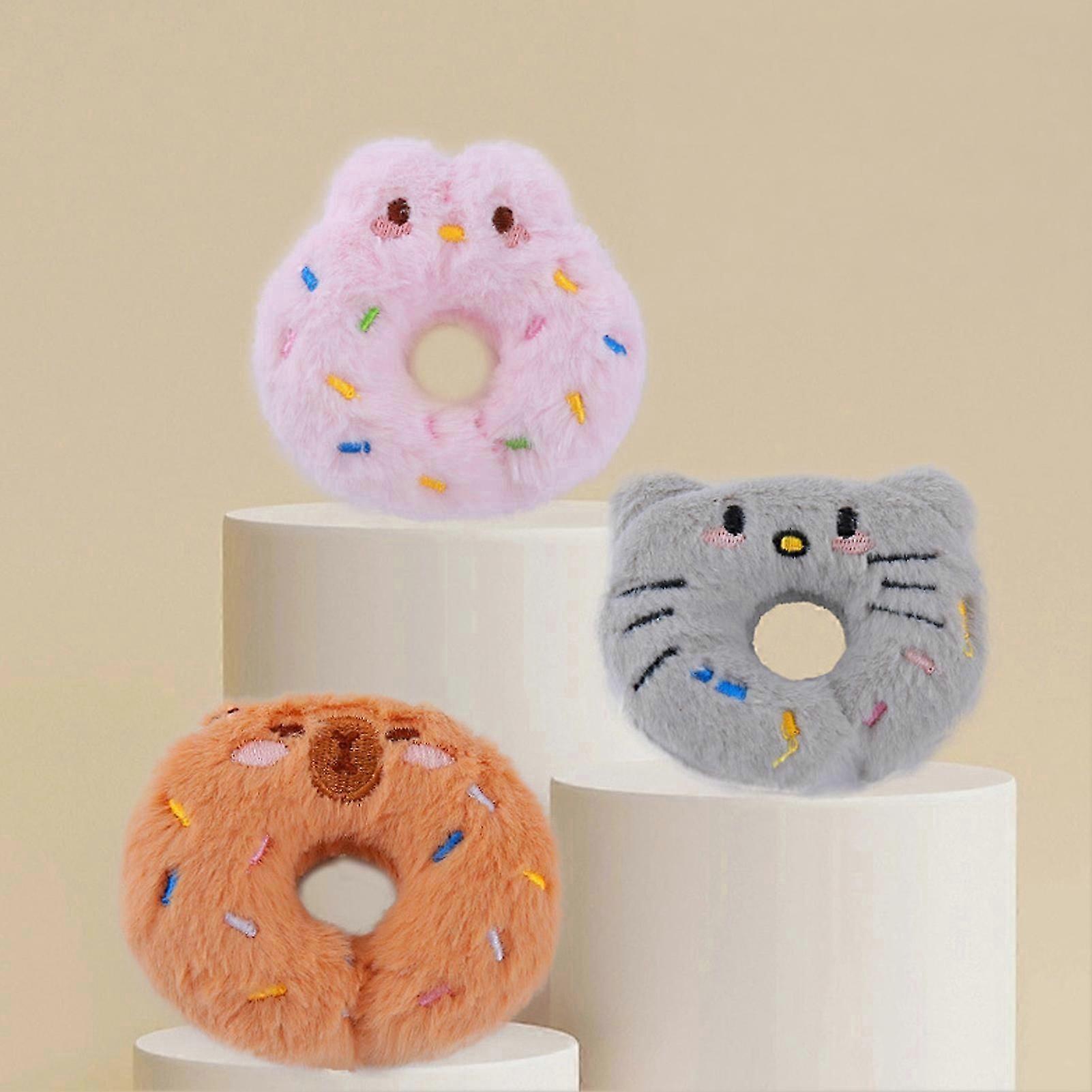 Donut Shape Cat Toy - Catnip Rattle for Teeth Grinding
