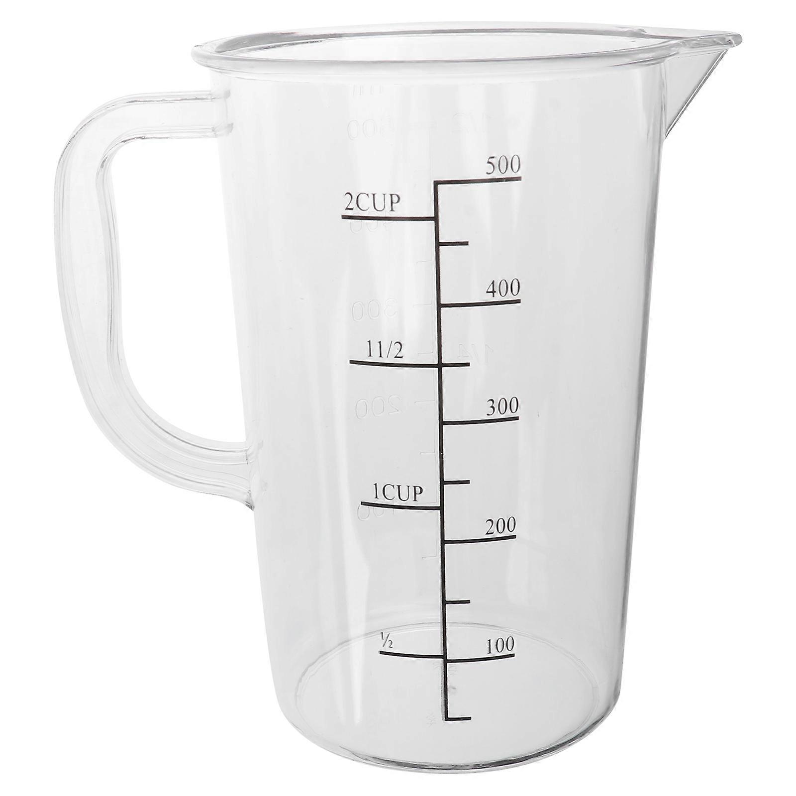 Plastic Graduated Cup for Measuring Container 1Pcs with Handle