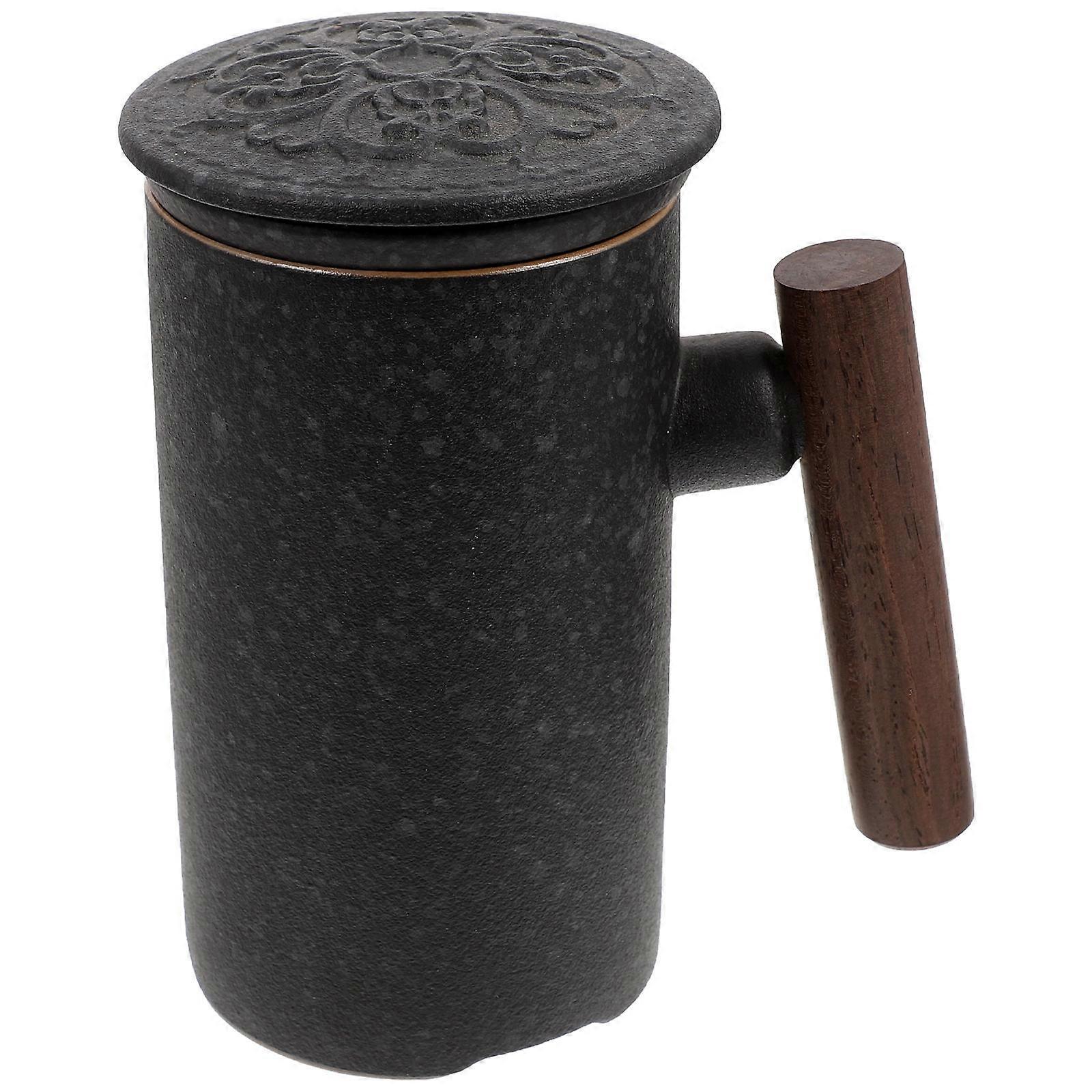 Office Tea Cup with Filter for Hot Or Cold Drinks 1Set Ceramic Mug