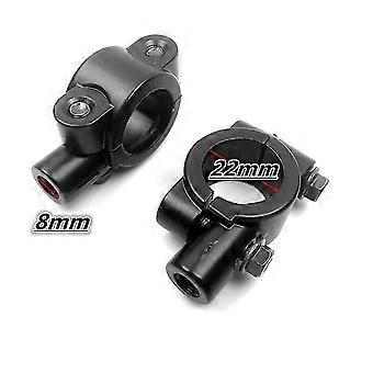 Universal Plastic 8mm 10mm Motorcycle Mirror Scooter E-bike Rearview Mirror Motorbike Accessories Black White Blue Gold Red