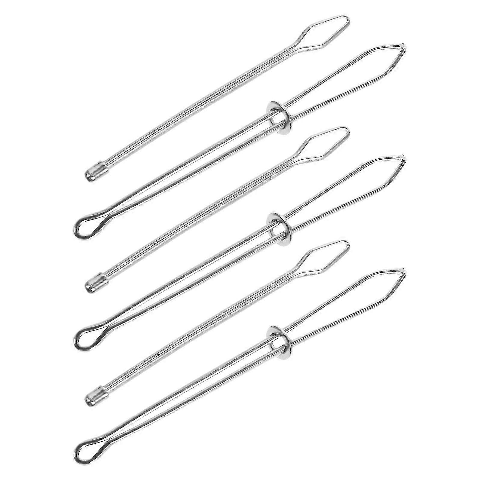 Silver Drawstring Puller Tool compatible with DIY Sewing Projects 6Pcs Threading Tool