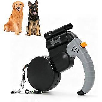 Retractable Double Leash, 3m Retractable Dog Leash, Extendable Leash for Medium-Sized Dogs