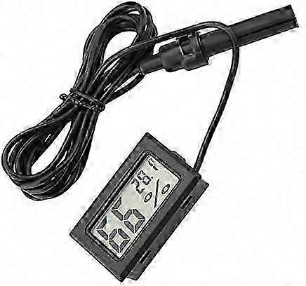 Digital Thermometer Hygrometer, Embedded Mini Thermometer with External Probe