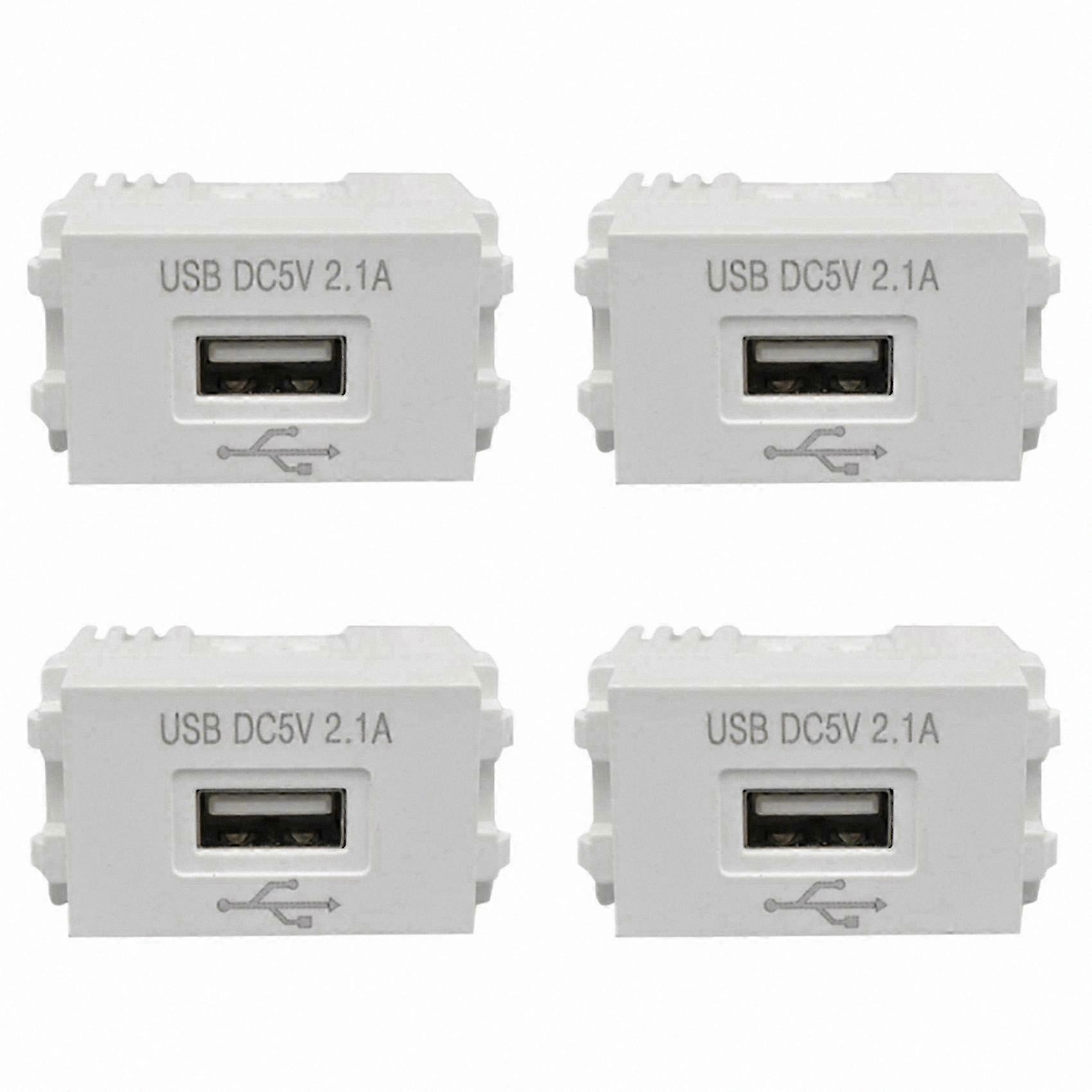 4X USB Charging Panel 220V Power Socket with 5V 2.1A Adapter
