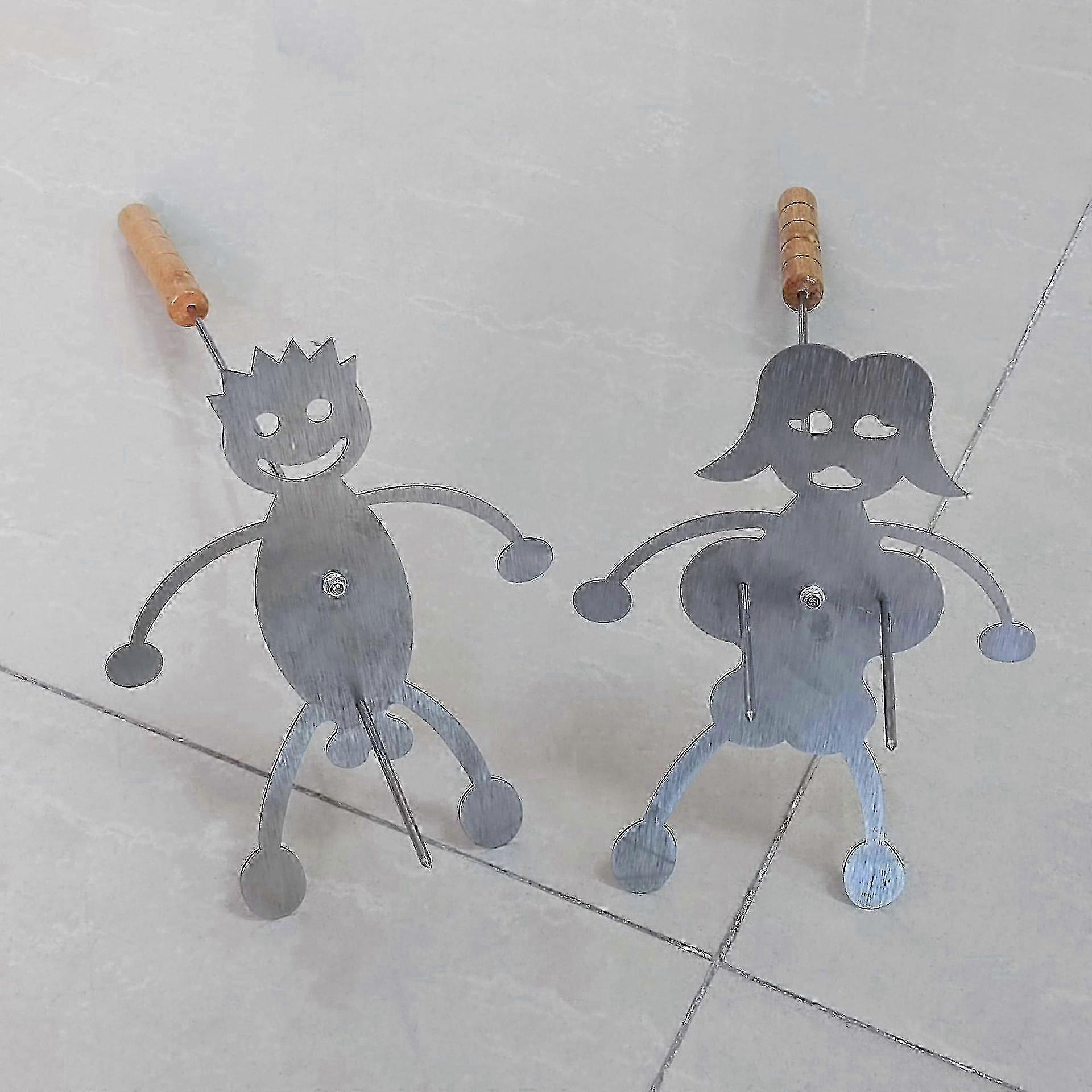 Stainless Fun-Shaped Fire Pit Skewers