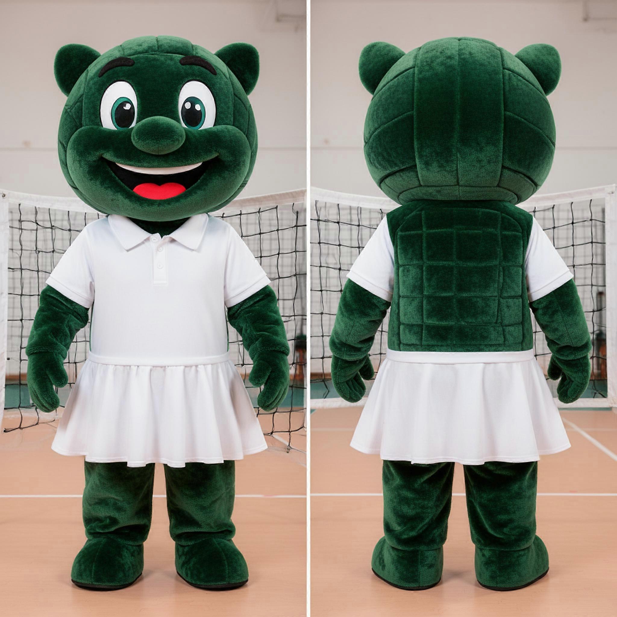 MASTICOT Forest Green Plush Volleyball Net Mascot