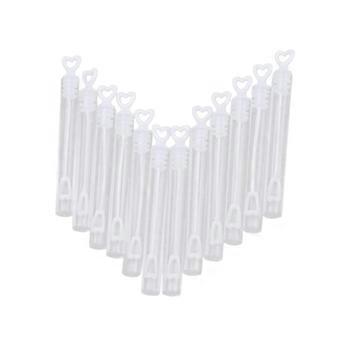 30pcs Heart Shaped Wedding Bubble Bottles Refillable Love Favors Ready to Fill Reusable Containers