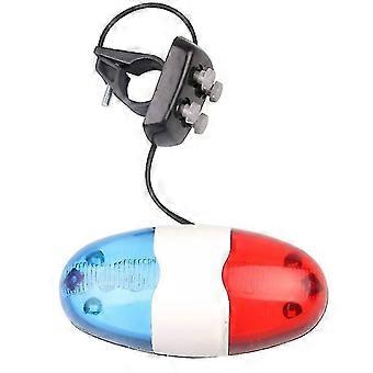 Kids Bike Horn 4 Tone Siren 6 LED Warning