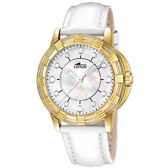 Lotus Quartz Analog Woman Watch with Synthetic Leather Bracelet L15859/1