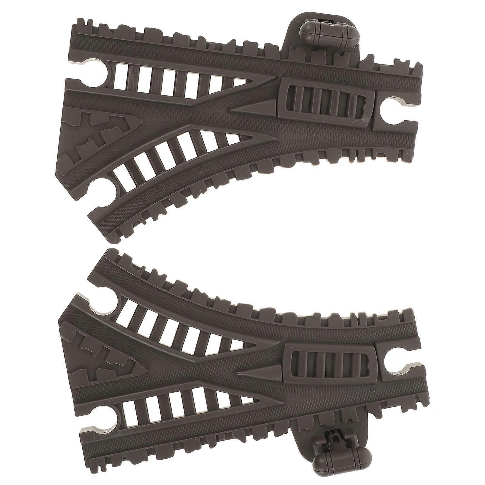 Replacement Train Track Plastic Accessory for Kids Train Playset 2Pcs