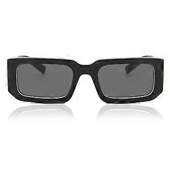 Prada PR 06YS 09Q5S0 Full Rim Black Men Rectangle Sunglasses UV3 Original