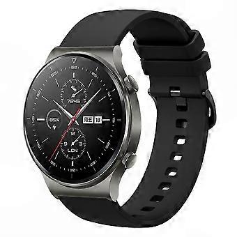 Soft Silicone Replacement Watch Band Compatible with GT2 Pro - 22mm Solid Color