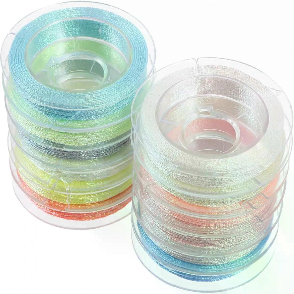 12 Rolls Multi Function Sewing Thread Luminous Embroidery Thread
