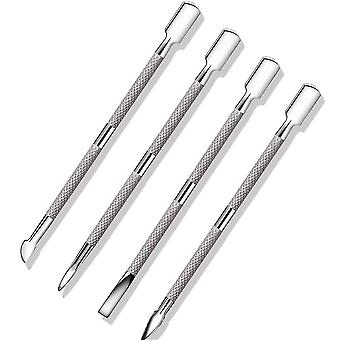 Empuje profesional removedor de cutículas de acero inoxidable de acero inoxidable de doble cara ...