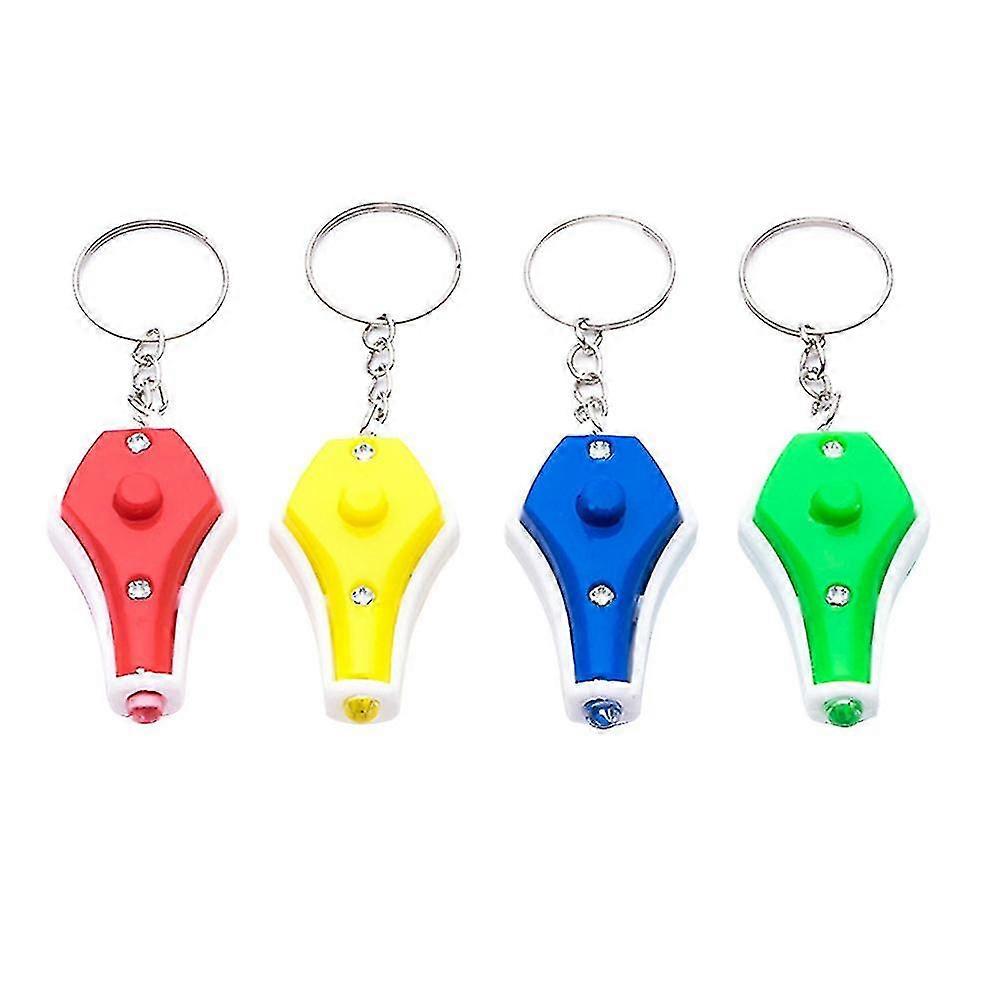 4pcs Multifunction Led Mini Flashlight Anti Blue Light Glasses Test Teaching Flashlight Light Keychain Plastic Flashlight Torch Ultraviolet Torch Purp