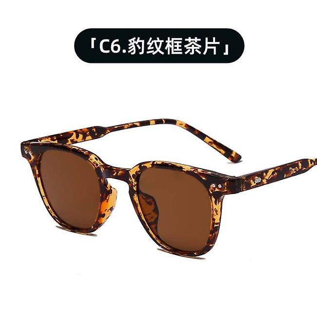 2022 New Brand Haze Blue Fashion Blush Glasses Frame Color Round Rice Nails Small Frame Gm Sunglasses