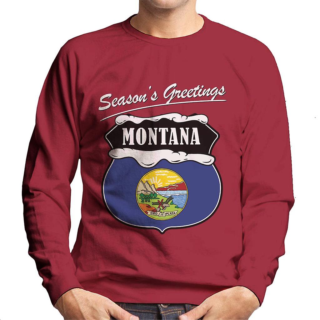 Sæsoner hilsner Montana mænds Sweatshirt