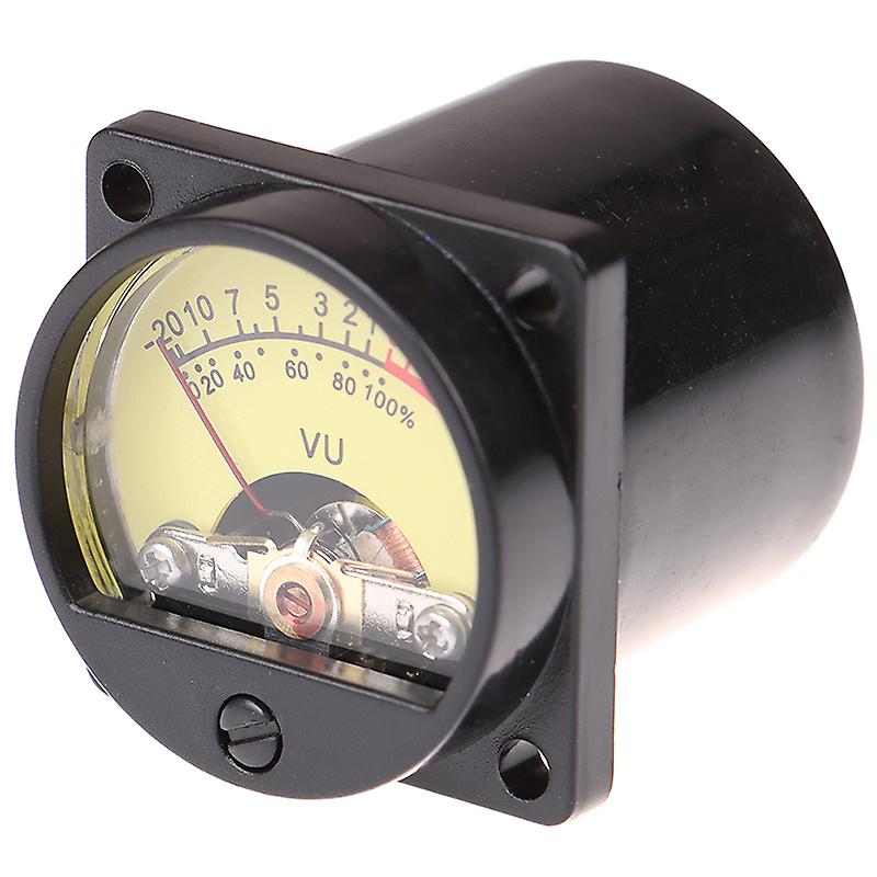 1Pc Panel VU Meter 6-12V Bulb Warm Back Light Recording Audio Level Amp Meter SHYTMV