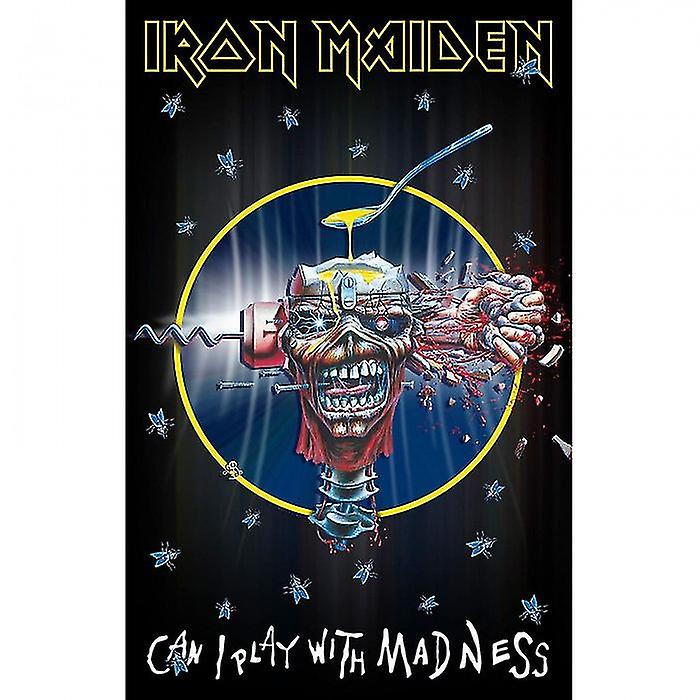 Iron Maiden Can I Play With Madness Textile Poster