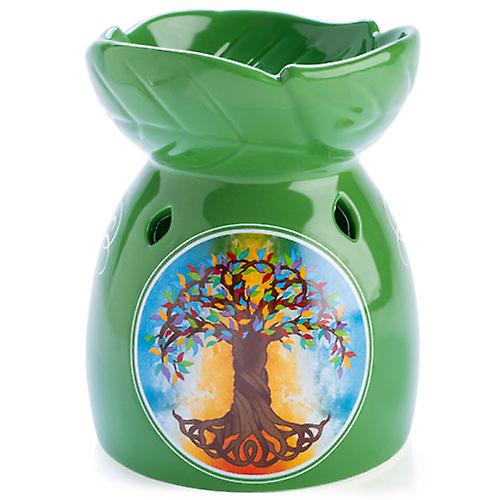 TREE OF LIFE Calming Oil Burner with Bowl Adorable Attractive Superior Quality