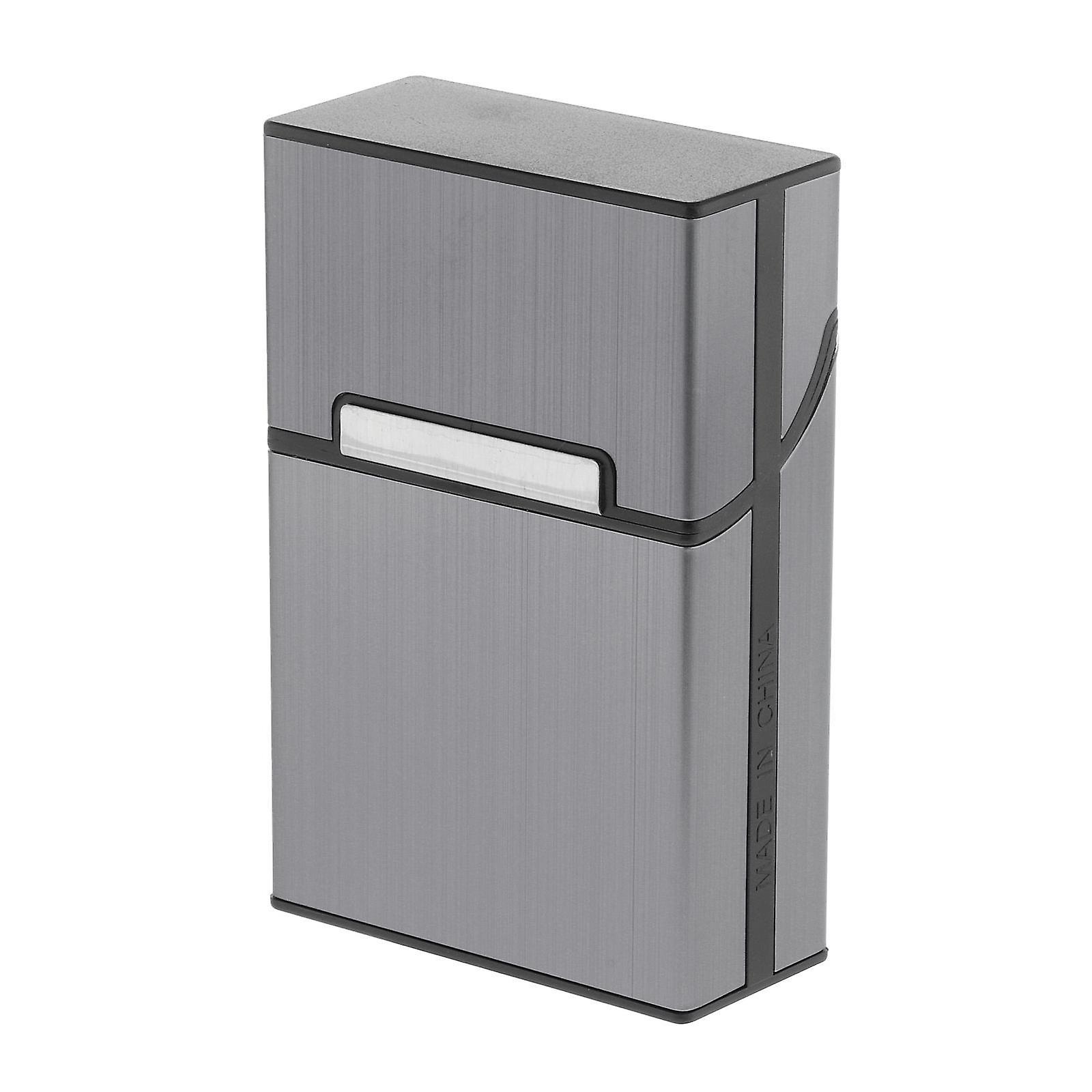 20 Cigarette Case Waterproof Regular Size Box Holder Accessory Gray
