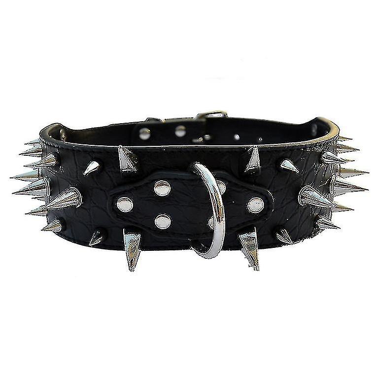 Huafei ارتفعت مرصعة طوق الكلب الجلود مع المقود ، برشام بو الجلود الكلب الياقات دائم جلد القط طوق ارتفع مرصع