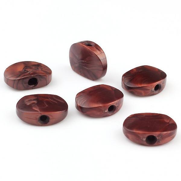 3x6pcs Oval Acrylic Pearliod Buttons Guitar Machine Tuner Peg Knobs Coffee