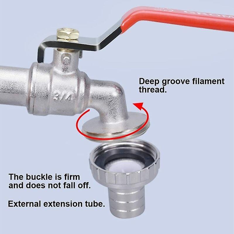 Raccord & Robinet Pour Réservoir IBC 1000L - Laiton, Filetage S60x6 - Pour Arrosage Jardin, Récupération Eau De Pluie