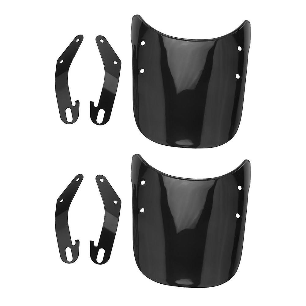 2x Airflow Adjustable Universal Motorcycle Headlight Windshield Windscreen Wind Deflector Motorcycl