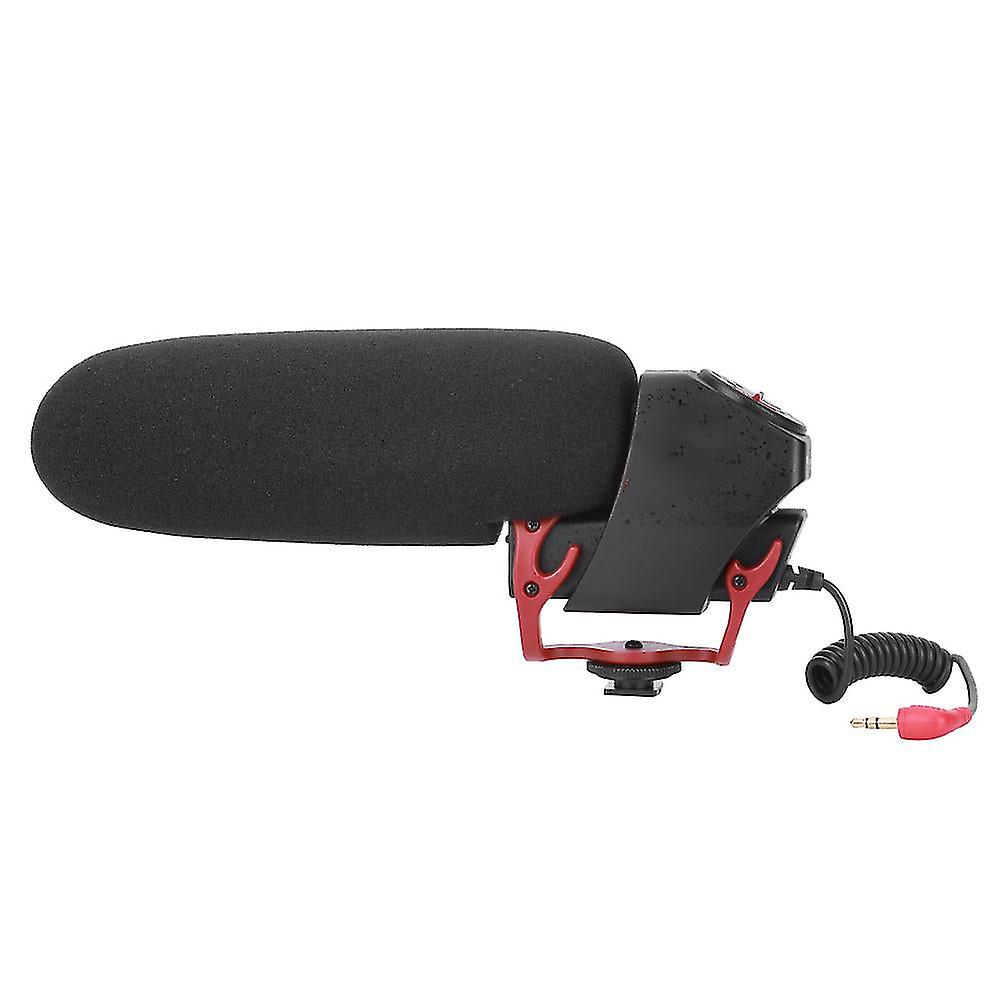 Lensgo 3.5mm Interview Video Camera Microphone Directional Voice Collecting Mic