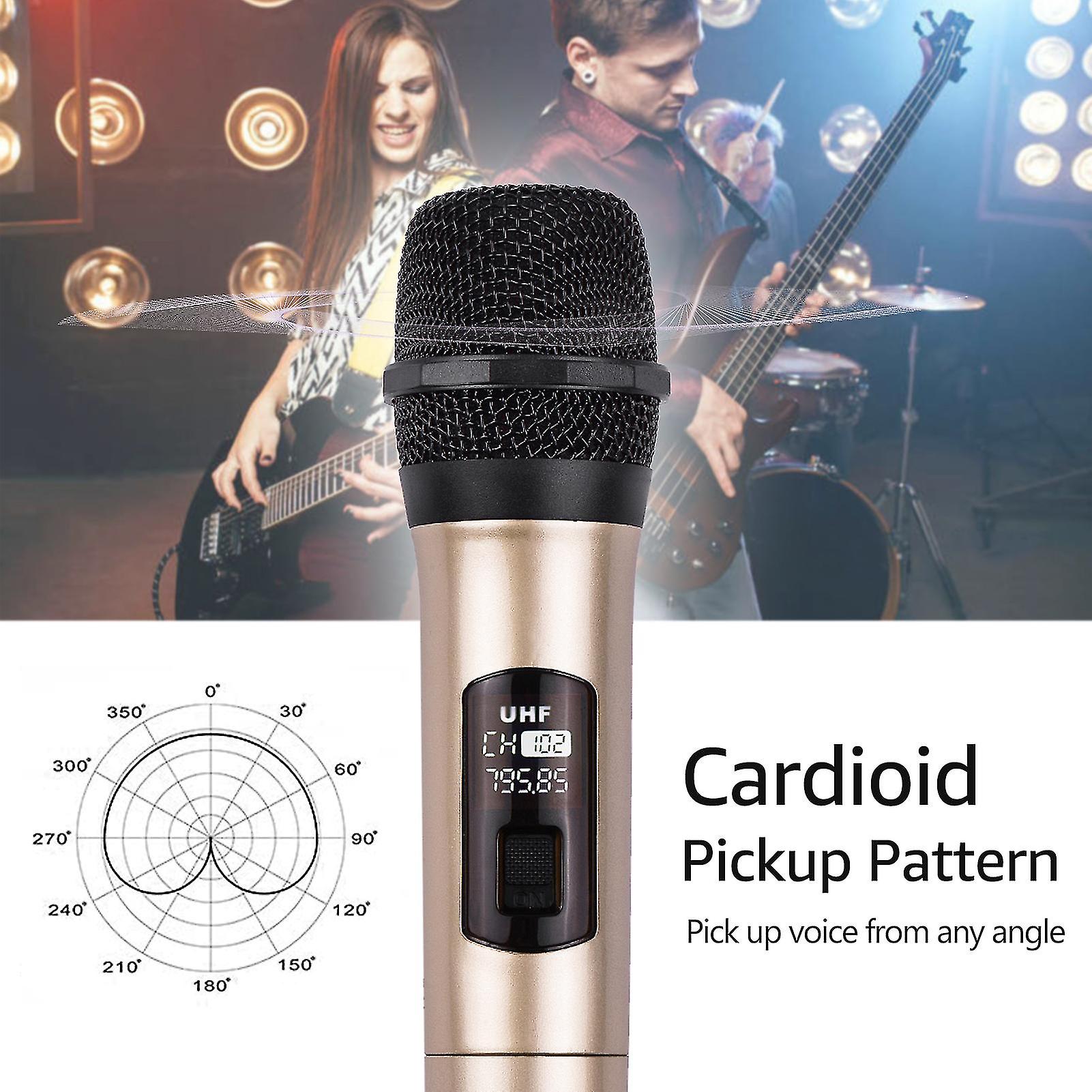 Microphone Karaoké Bluetooth 5.0 Avec Double Micro UHF - Système Complet Avec Mixeur, Mains Libre
