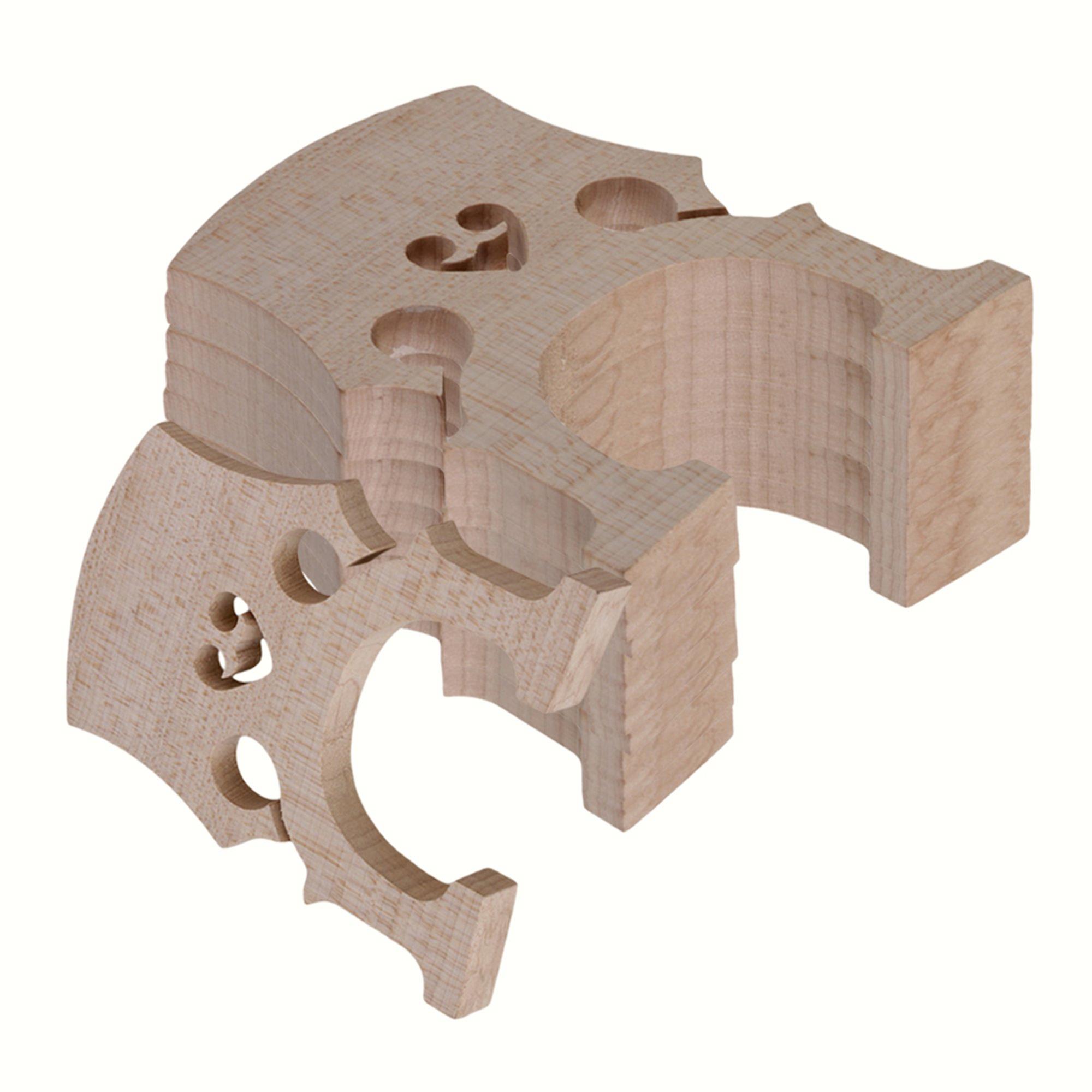 5Pcs Cello Bridges Wood 4/4 Full Size 106x85x6mm for Strings Support