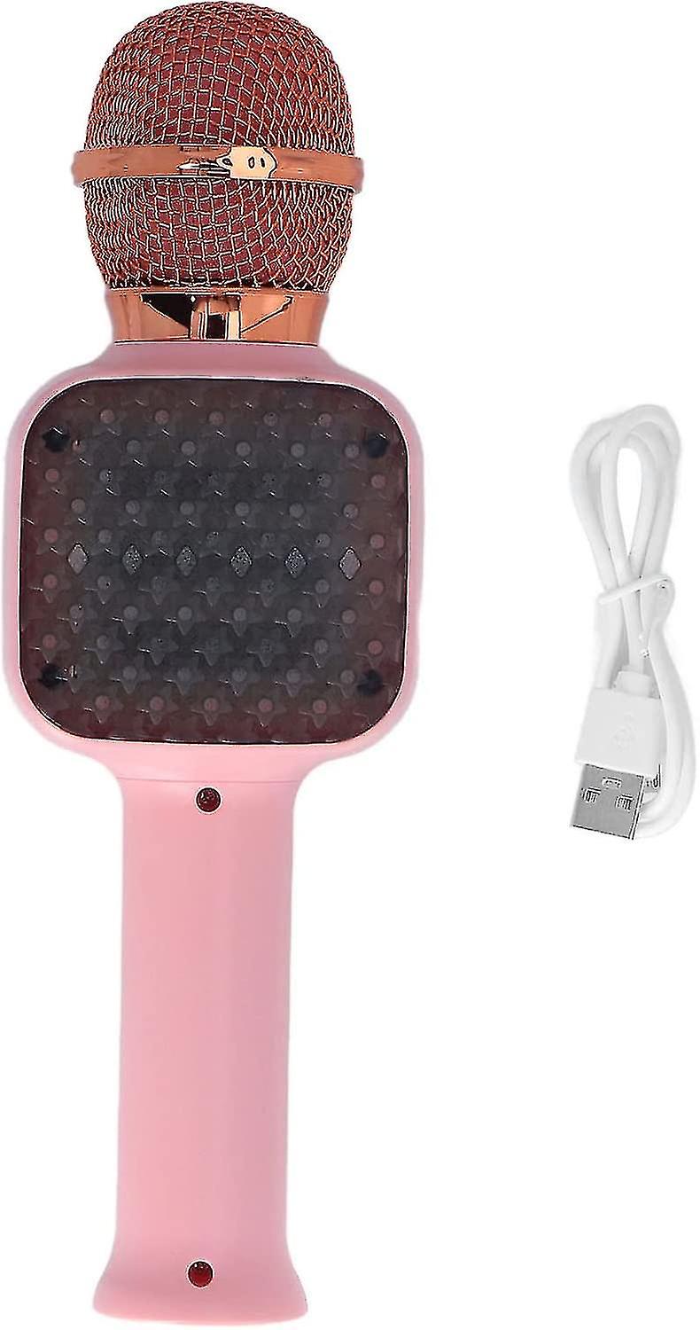Chiciris Karaoke Mikrofon Handhållen Karaoke Mikrofon Ktv Mikrofon Med USB-kabel För Flickor Pojkar Vuxna (svart) n