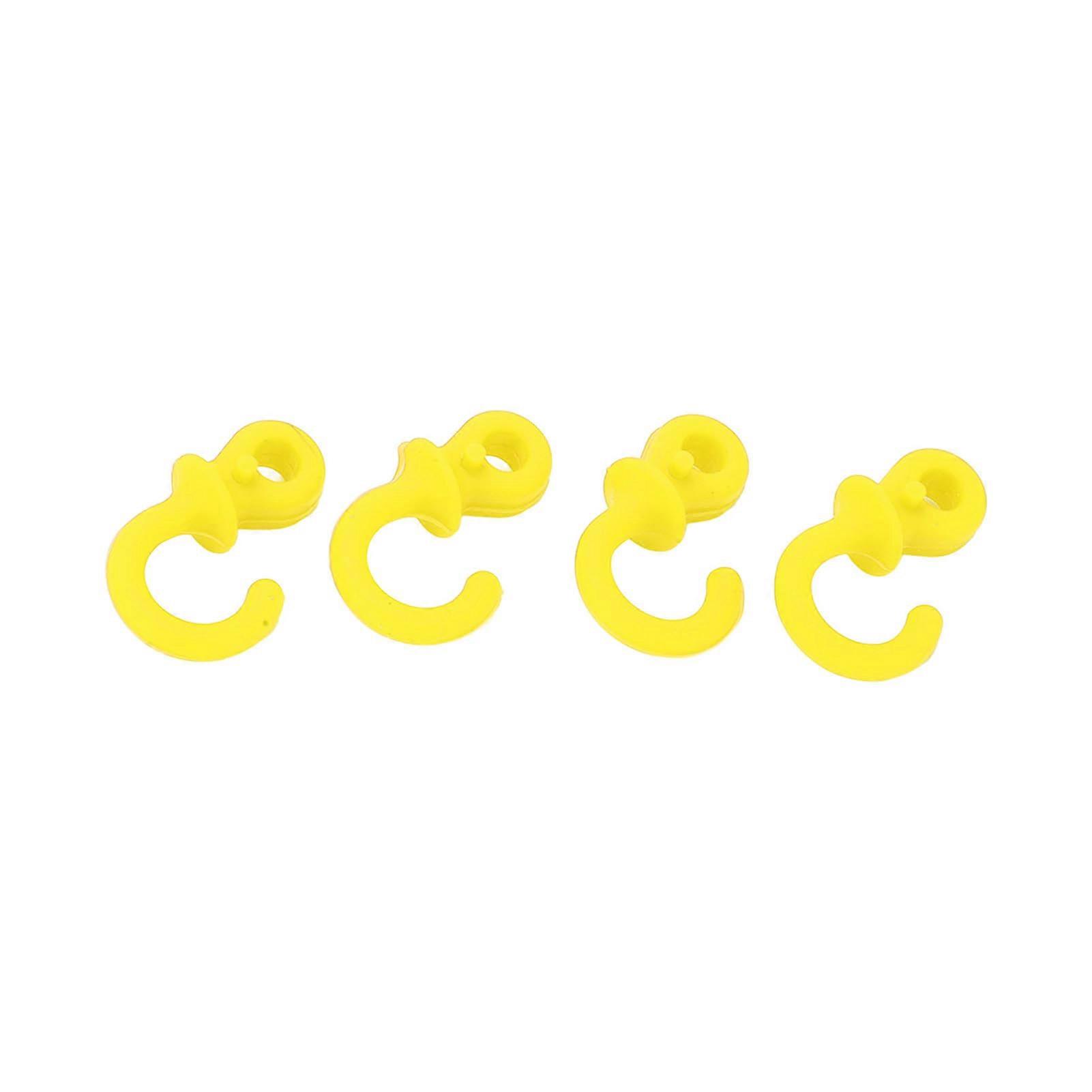 4Pcs Archery Bow String Silencers Monkey Tail Compound Bow String Stabilizer Shock Absorption for Ourdoor TrainingYellow