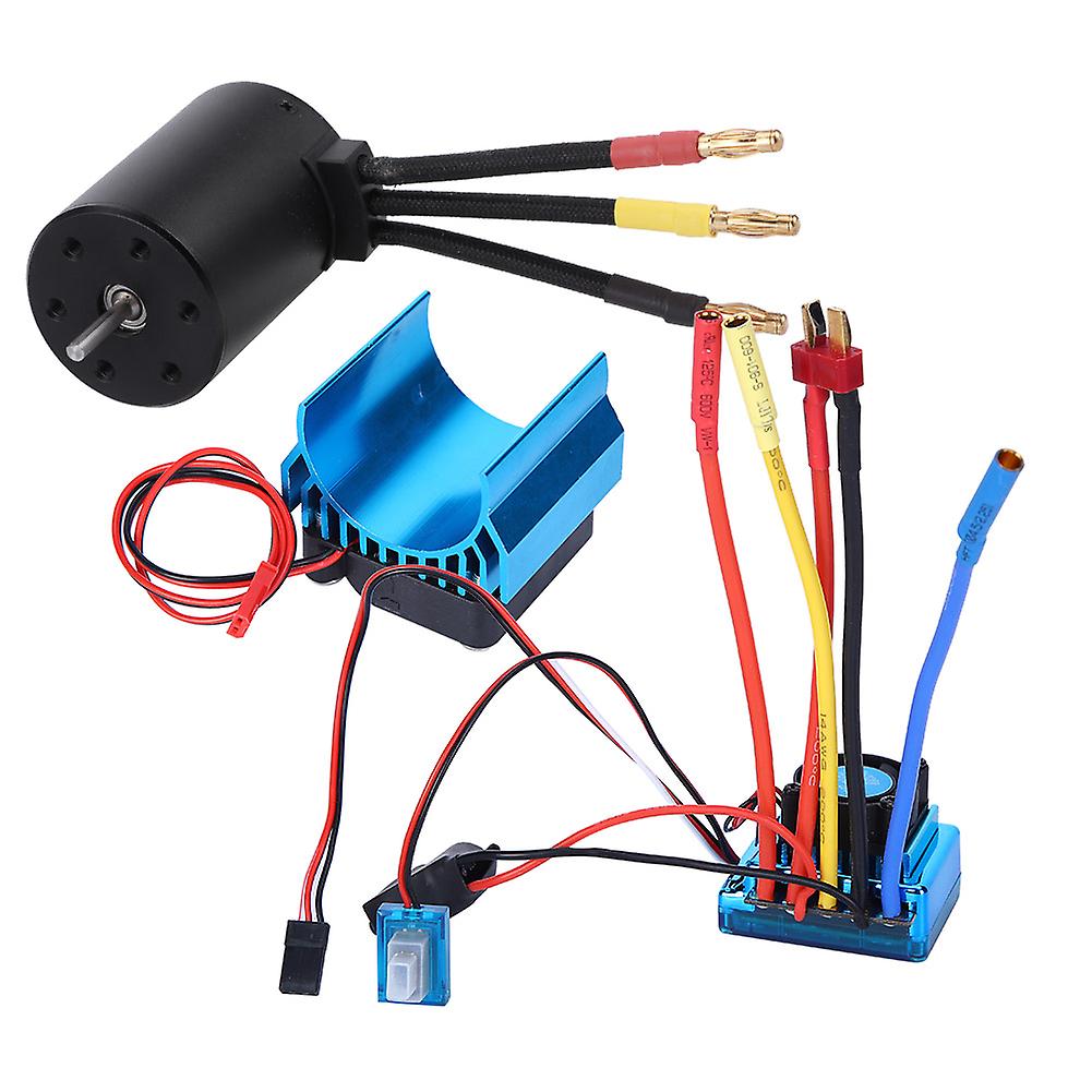 3650 Motor 3100KvRC Heat Sink Heat Sink Set for 1/10 RC Car Model Accessory(80A )