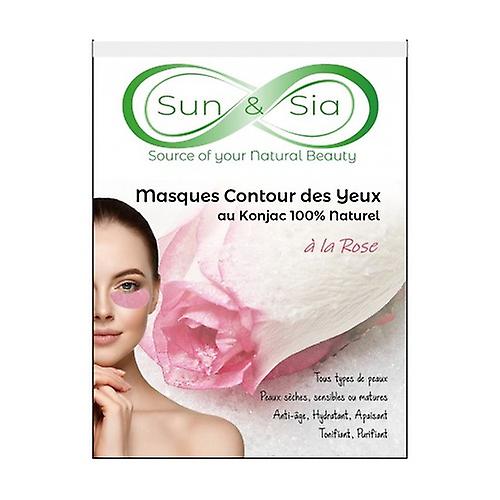 Konjac Eye Contour Mask with Rose 1 unit