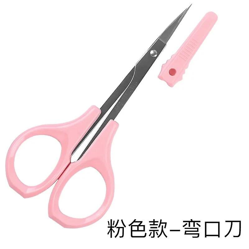 מספריים שיער אף נירוסטה מרפק ראש עגול אלכסוני מספריים שיער אף מספריים מספריים שיער אף עם כיסוי מגן ~ 20196