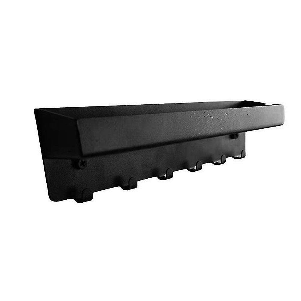 Wall Mount Key Holder Hanging Key Shelf Rack Hanger Metal Mail Organizer With 6 Hooks