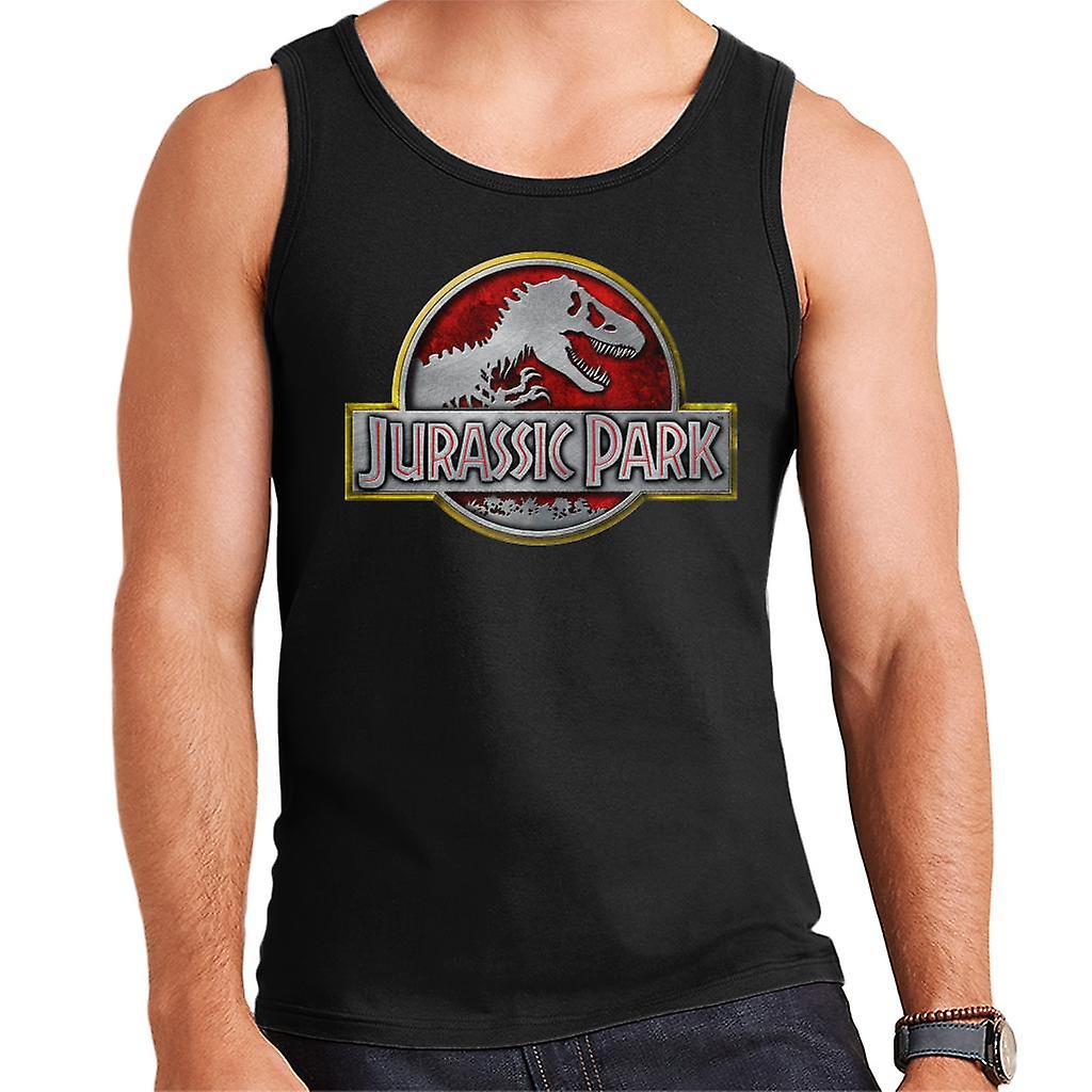 Parque Jurásico Amarillo Esquema Clásico Logo Hombres's Chaleco