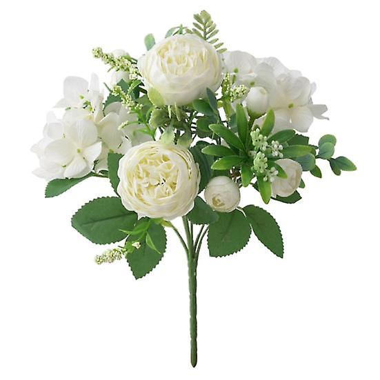 Artificial Plant Simulated Wide Application Lightweight Realistic Rose Potted Plant Decor